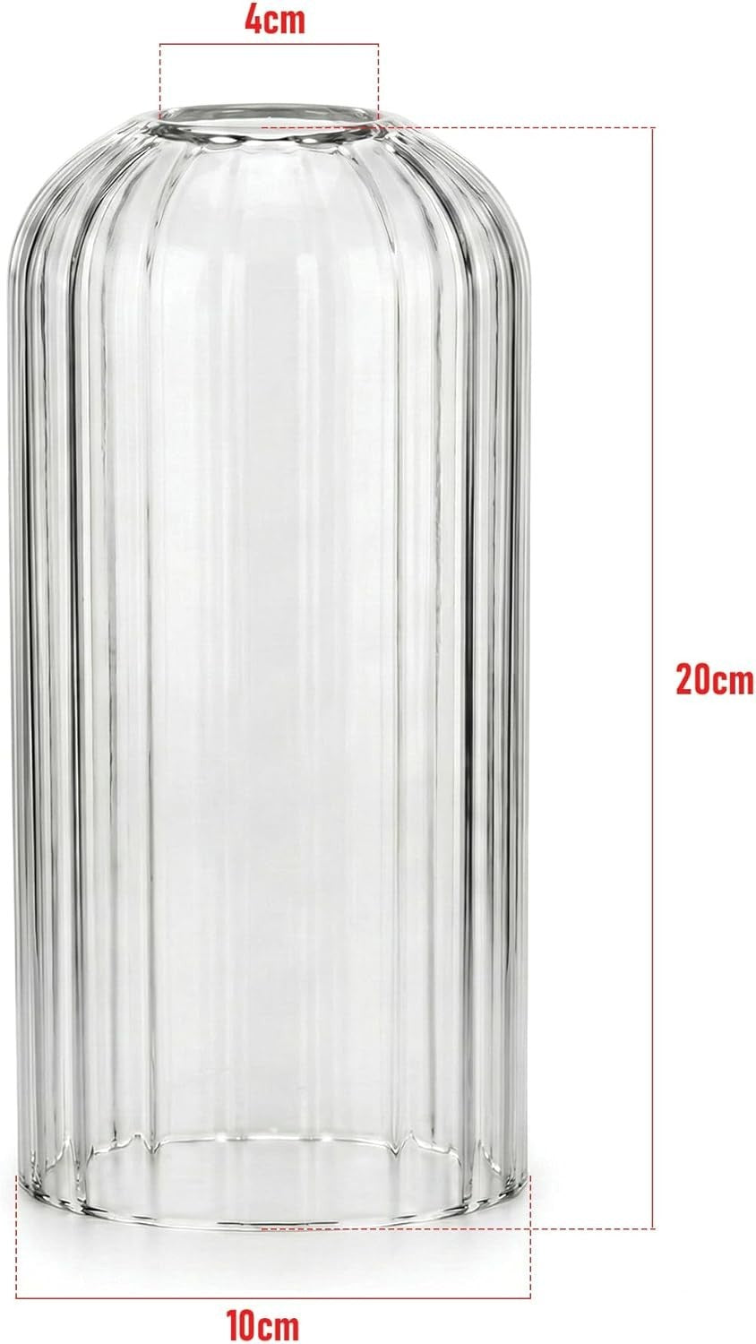 Modern Ceiling Pendant Light Shade Ribbed Glass Easy Fit Chandelier Lampshade~6798