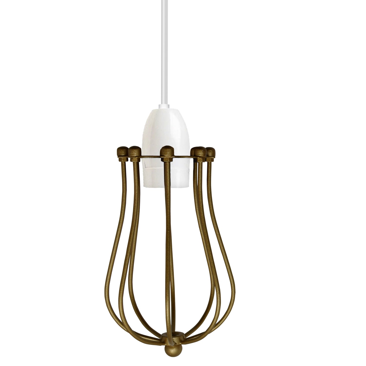 Balloon Design Metal Gold Wall Easy Fit Hanging Cage~2441
