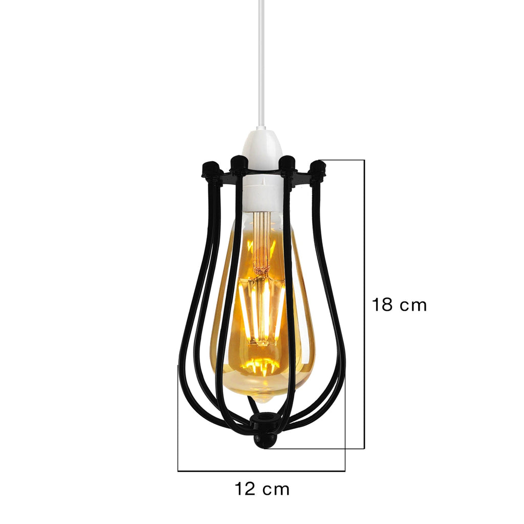 Balloon Design Metal Gold Wall Easy Fit Hanging Cage~2441