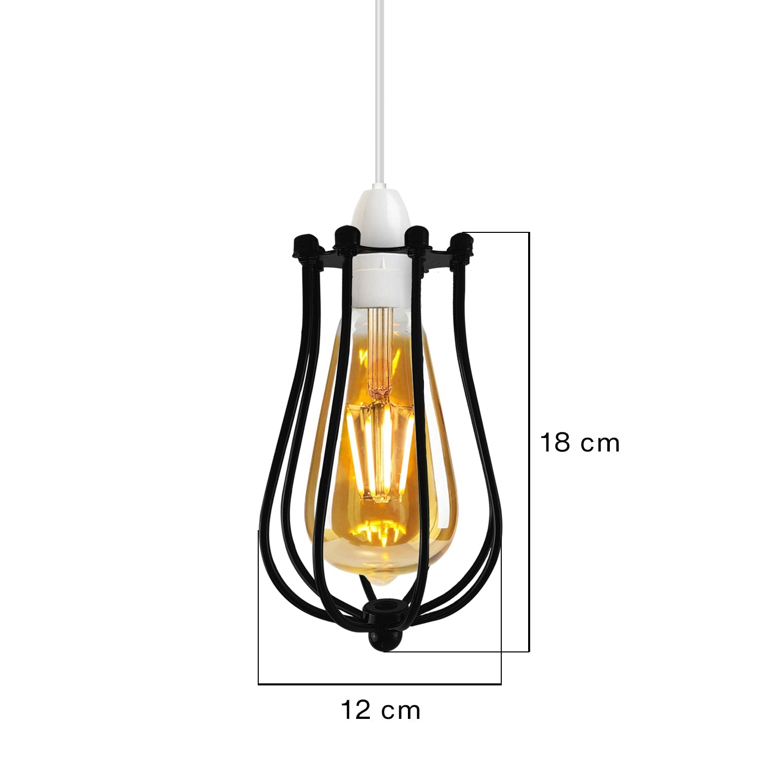 Balloon Design Metal Gold Wall Easy Fit Hanging Cage~2441