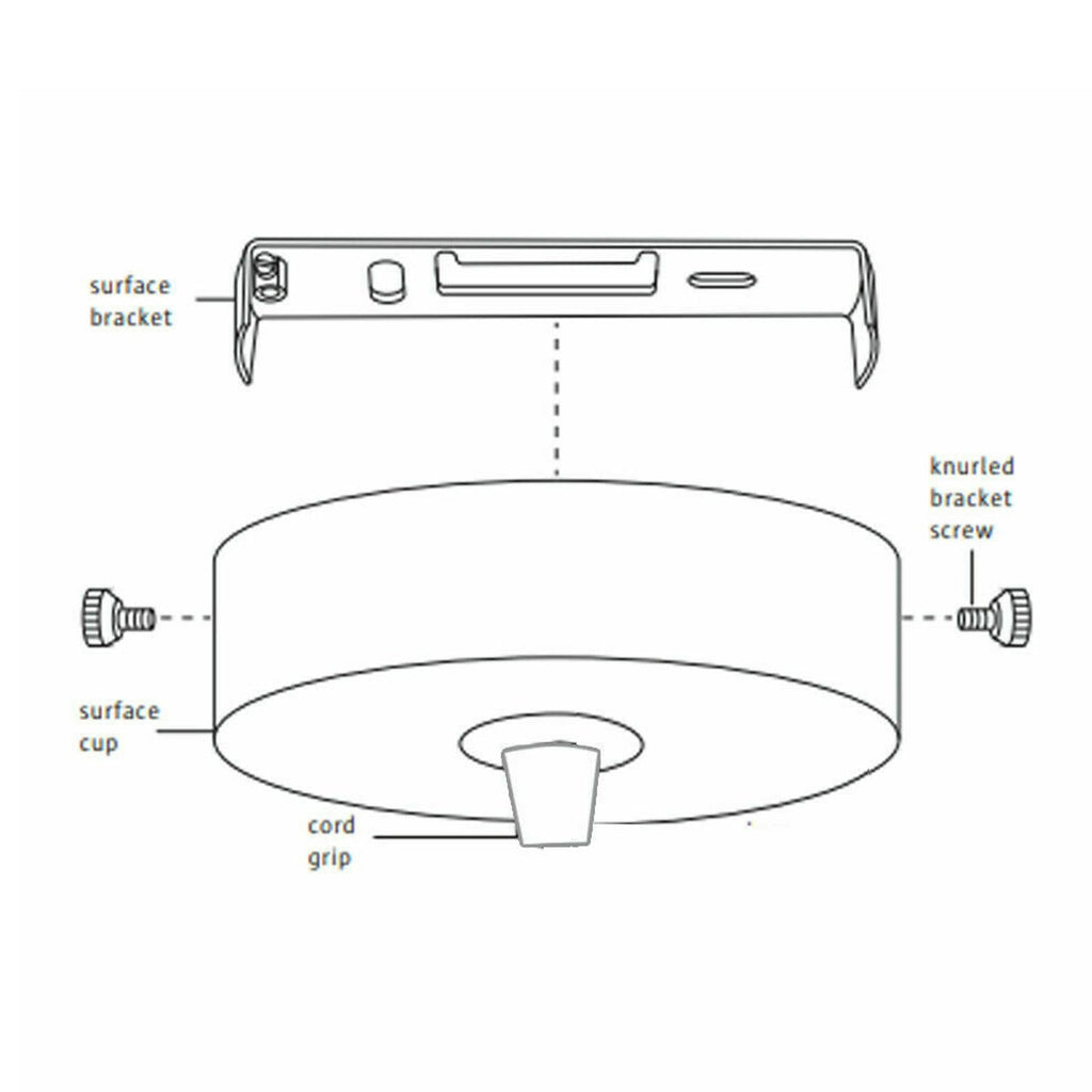 175mm Ceiling Rose Strap Side fitting Bracket - 2401