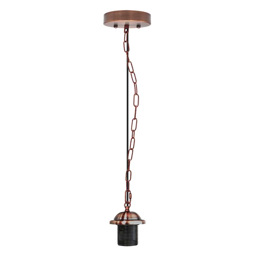 Industrial E27 Pendant Kit Metal Lamp Holder Adjustable Chain Suspension~ 5128